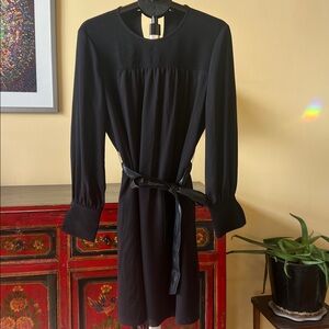 Elie Tahari Black Dress with Belt • Size 12